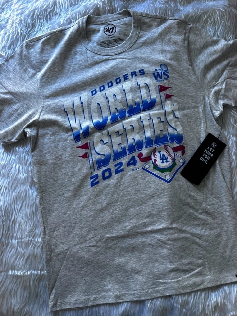NWT 47’ BRAND DODGERS WORLD SERIES 2024 MENS T-SHIRT SZ M